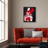 Paint by numbers | Sexy woman with red hat | women intermediate new arrivals nude portrait | Figured'Art