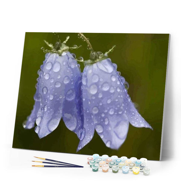 paint by numbers | Blue Flower | flowers intermediate | FiguredArt