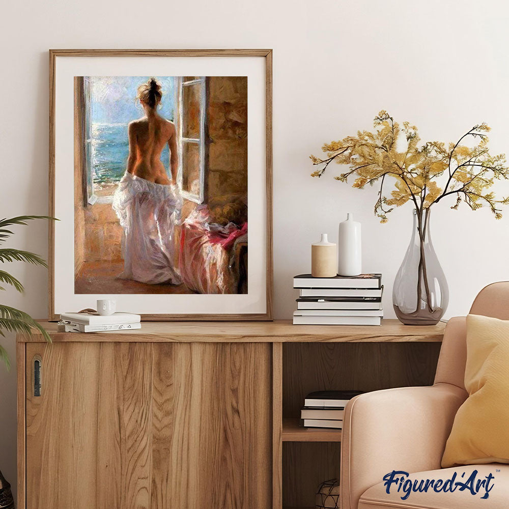 paint by numbers | Naked woman and Sun | intermediate nude | FiguredArt