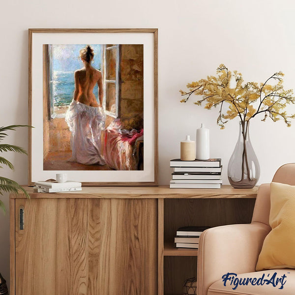 paint by numbers | Naked woman and Sun | intermediate nude | FiguredArt