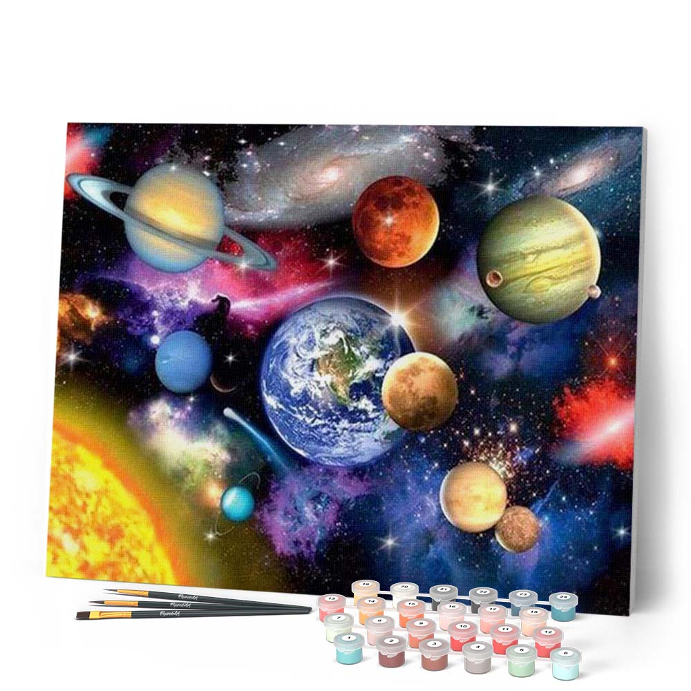 Paint by numbers - Solar system – Figured'Art