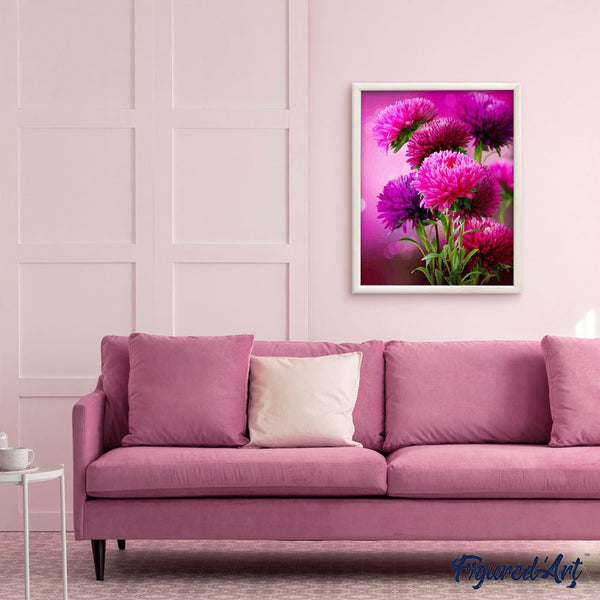 paint by numbers | Aster Autumn Flower | advanced flowers | FiguredArt