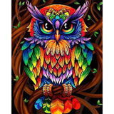 paint by numbers | Colorful Owl | animals easy owls Pop Art | FiguredArt