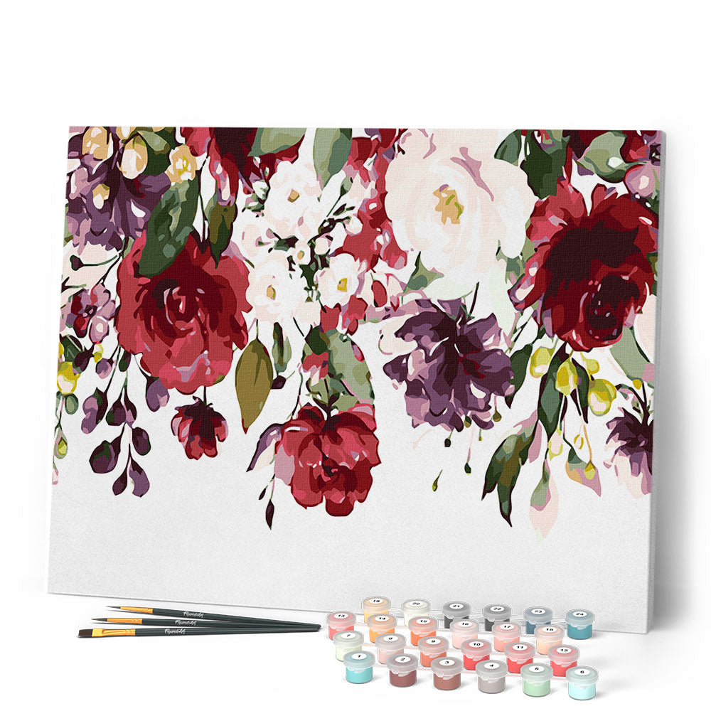 Paint by numbers - Watercolor Flowers – Figured'Art
