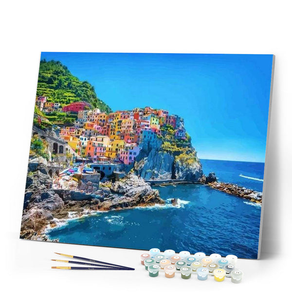 paint by numbers | Beach City | advanced cities | FiguredArt