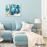 paint by numbers | Blue flowers | easy flowers | FiguredArt