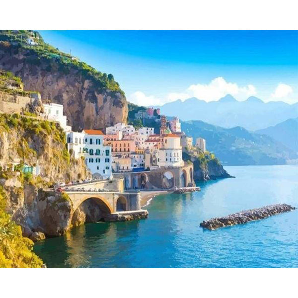 paint by numbers | Amalfi Cityscape | advanced landscapes | FiguredArt