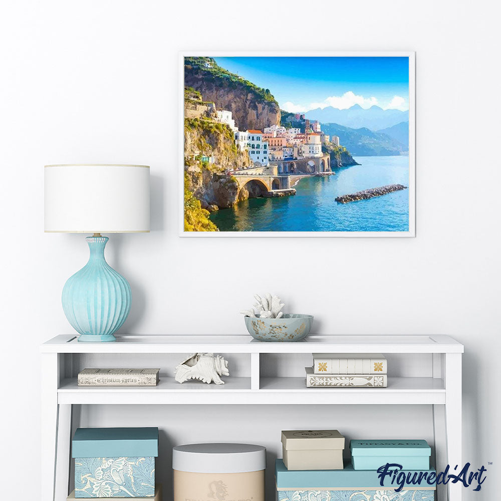 paint by numbers | Amalfi Cityscape | advanced landscapes | FiguredArt