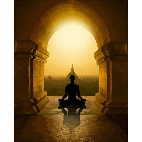 paint by numbers | Buddhism in Asia | easy landscapes new arrivals religion | FiguredArt