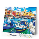 paint by numbers | Small fishing Boats | advanced new arrivals ships and boats | FiguredArt
