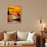 paint by numbers | Sunset by the Sea | advanced landscapes new arrivals | FiguredArt