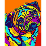 paint by numbers | Dog and Pop Art colors | animals dogs easy new arrivals Pop Art | FiguredArt