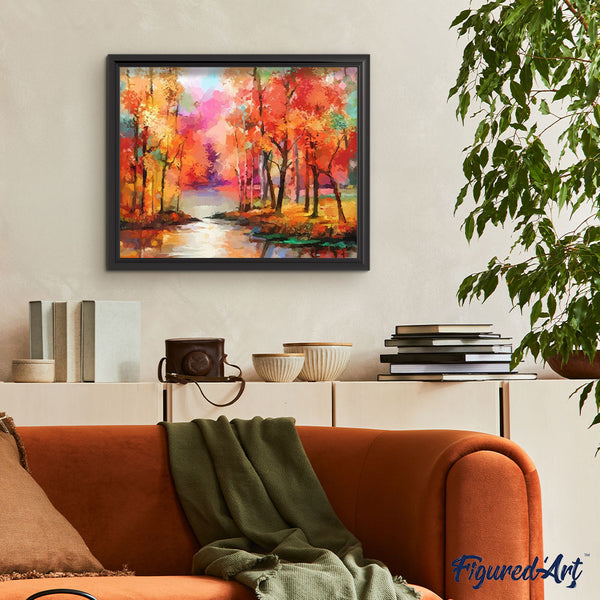 paint by numbers | Autumn colors | forest intermediate landscapes new arrivals | FiguredArt