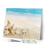 paint by numbers | Shells on the Seaside | intermediate landscapes new arrivals | FiguredArt