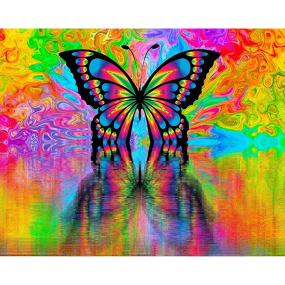 paint by numbers | Butterfly Reflection | advanced animals butterflies new arrivals | FiguredArt