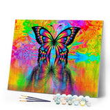 paint by numbers | Butterfly Reflection | advanced animals butterflies new arrivals | FiguredArt