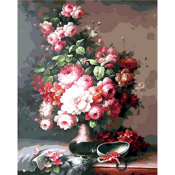 paint by numbers | Bouquet of Flowers on the table | flowers intermediate new arrivals | FiguredArt