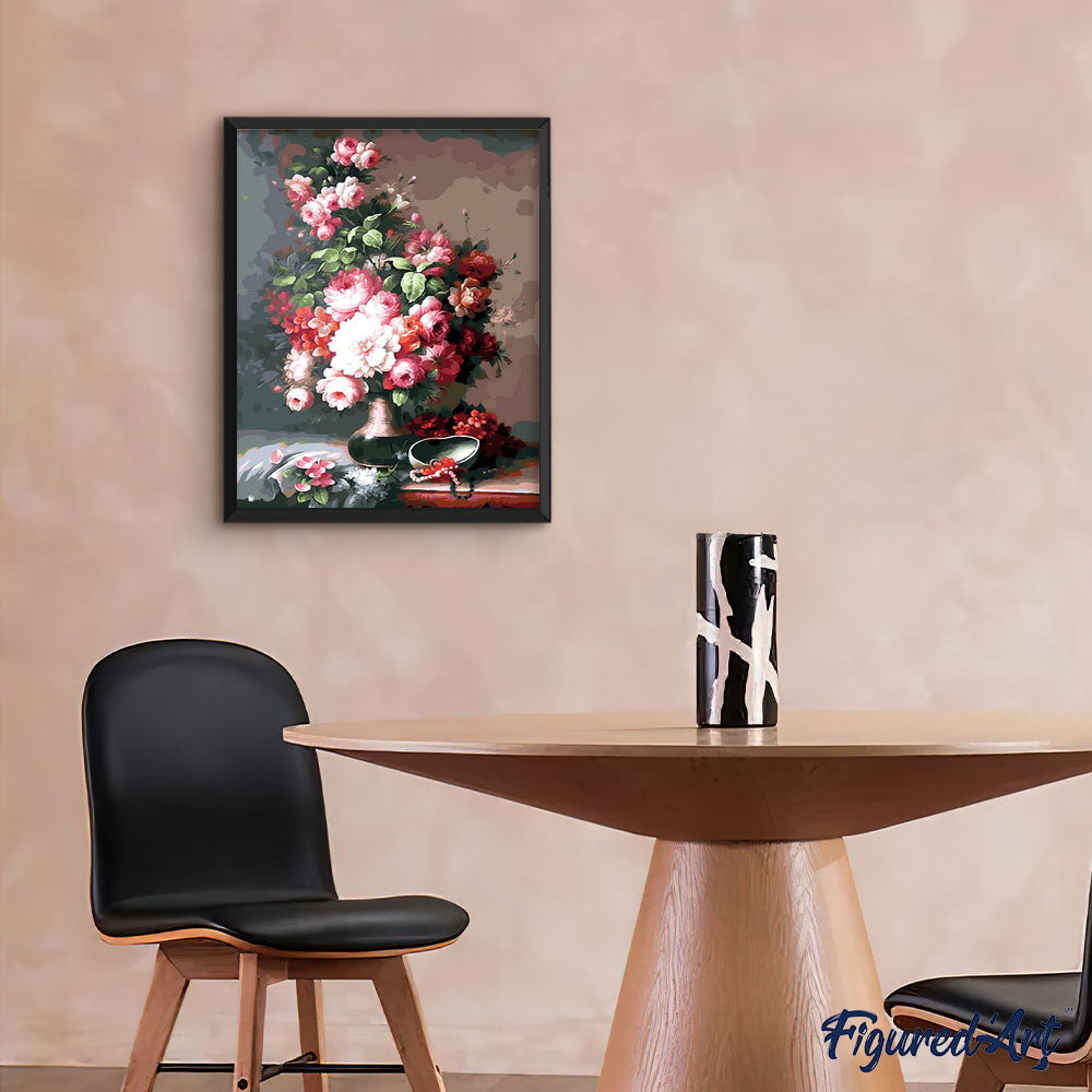 paint by numbers | Bouquet of Flowers on the table | flowers intermediate new arrivals | FiguredArt