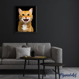 paint by numbers | Hello Cute Cat | animals cats easy new arrivals | FiguredArt