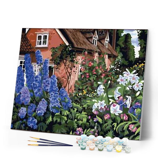 paint by numbers | Beautiful Garden | flowers intermediate new arrivals | FiguredArt