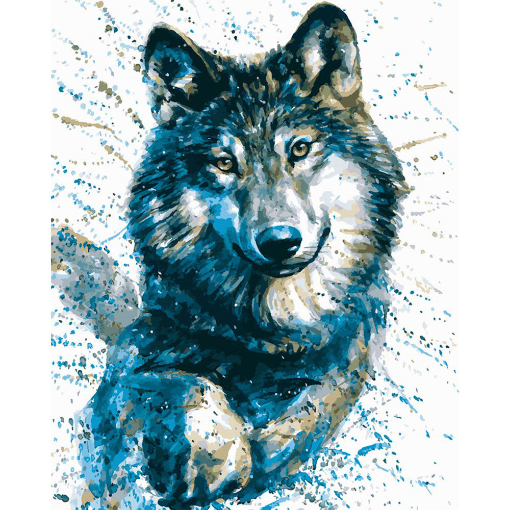 paint by numbers | Beautiful Wolf | animals intermediate new arrivals wolves | FiguredArt