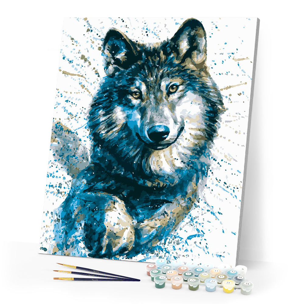paint by numbers | Beautiful Wolf | animals intermediate new arrivals wolves | FiguredArt
