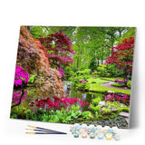 paint by numbers | Beautiful Park | advanced flowers landscapes new arrivals | FiguredArt
