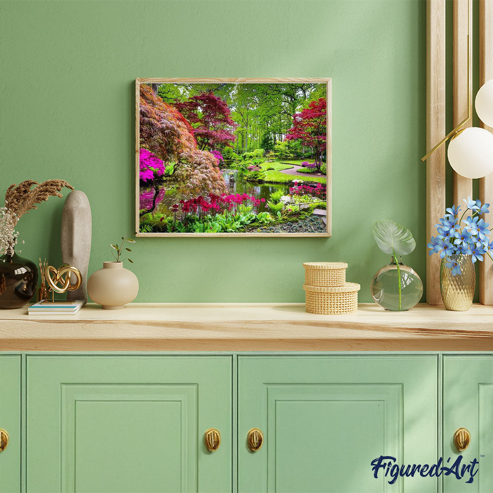 paint by numbers | Beautiful Park | advanced flowers landscapes new arrivals | FiguredArt