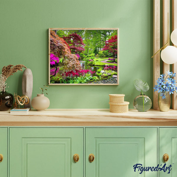 paint by numbers | Beautiful Park | advanced flowers landscapes new arrivals | FiguredArt