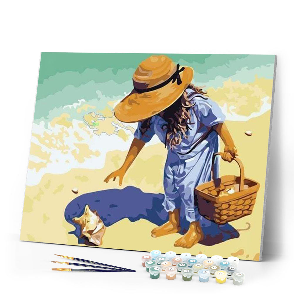 paint by numbers | Summer at the Beach | beginners easy landscapes romance | FiguredArt