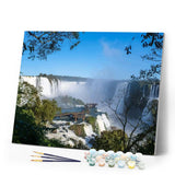 paint by numbers | Big Waterfall | intermediate landscapes new arrivals | FiguredArt