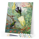 paint by numbers | Birds and Big Flowers | advanced animals birds flowers new arrivals | FiguredArt