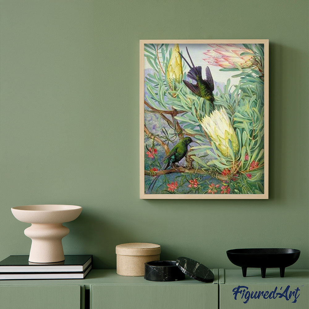 paint by numbers | Birds and Big Flowers | advanced animals birds flowers new arrivals | FiguredArt