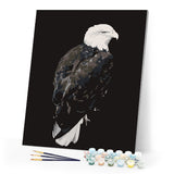 paint by numbers | Big Eagle White and Black | animals birds eagles intermediate new arrivals | FiguredArt