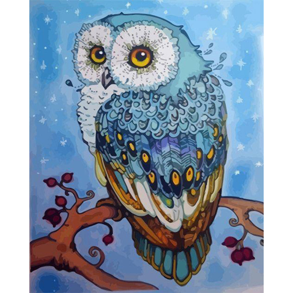 paint by numbers | Beautiful Owl | animals intermediate new arrivals owls | FiguredArt