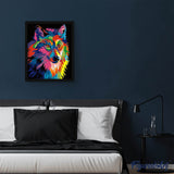 paint by numbers | Wolf Pop Art | animals dogs easy Pop Art wolves | FiguredArt