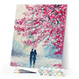 paint by numbers | Couple in Spring | advanced landscapes new arrivals | FiguredArt