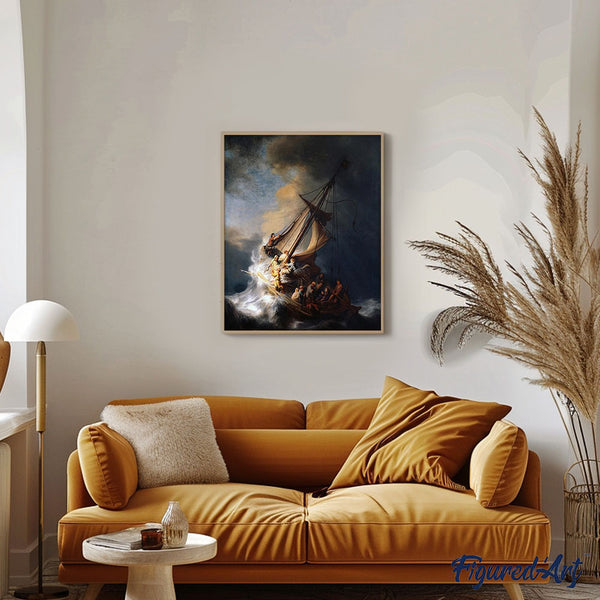 paint by numbers | Boat in the Storm | advanced new arrivals ships and boats | FiguredArt