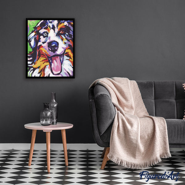 paint by numbers | Funky Dog | animals dogs intermediate new arrivals | FiguredArt