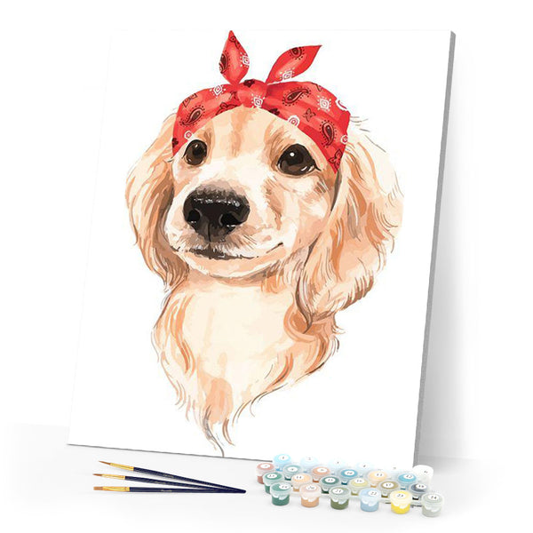 paint by numbers | My Cute Dog | animals dogs easy new arrivals | FiguredArt