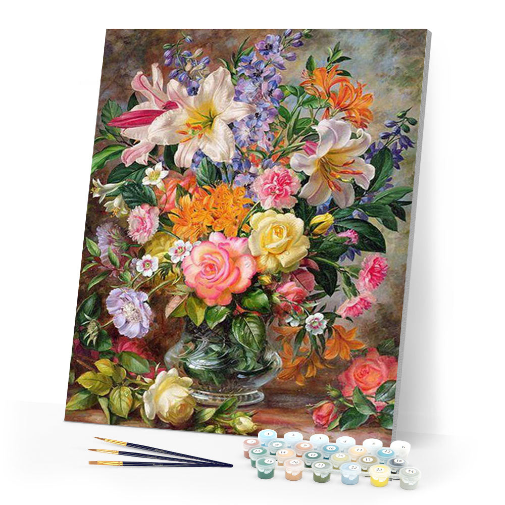 paint by numbers | Flowers in All colors | advanced flowers new arrivals | FiguredArt