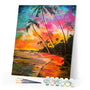 paint by numbers | On the Beach Beautiful Colors | easy landscapes new arrivals | FiguredArt