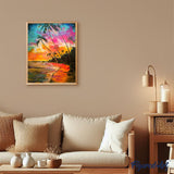 paint by numbers | On the Beach Beautiful Colors | easy landscapes new arrivals | FiguredArt
