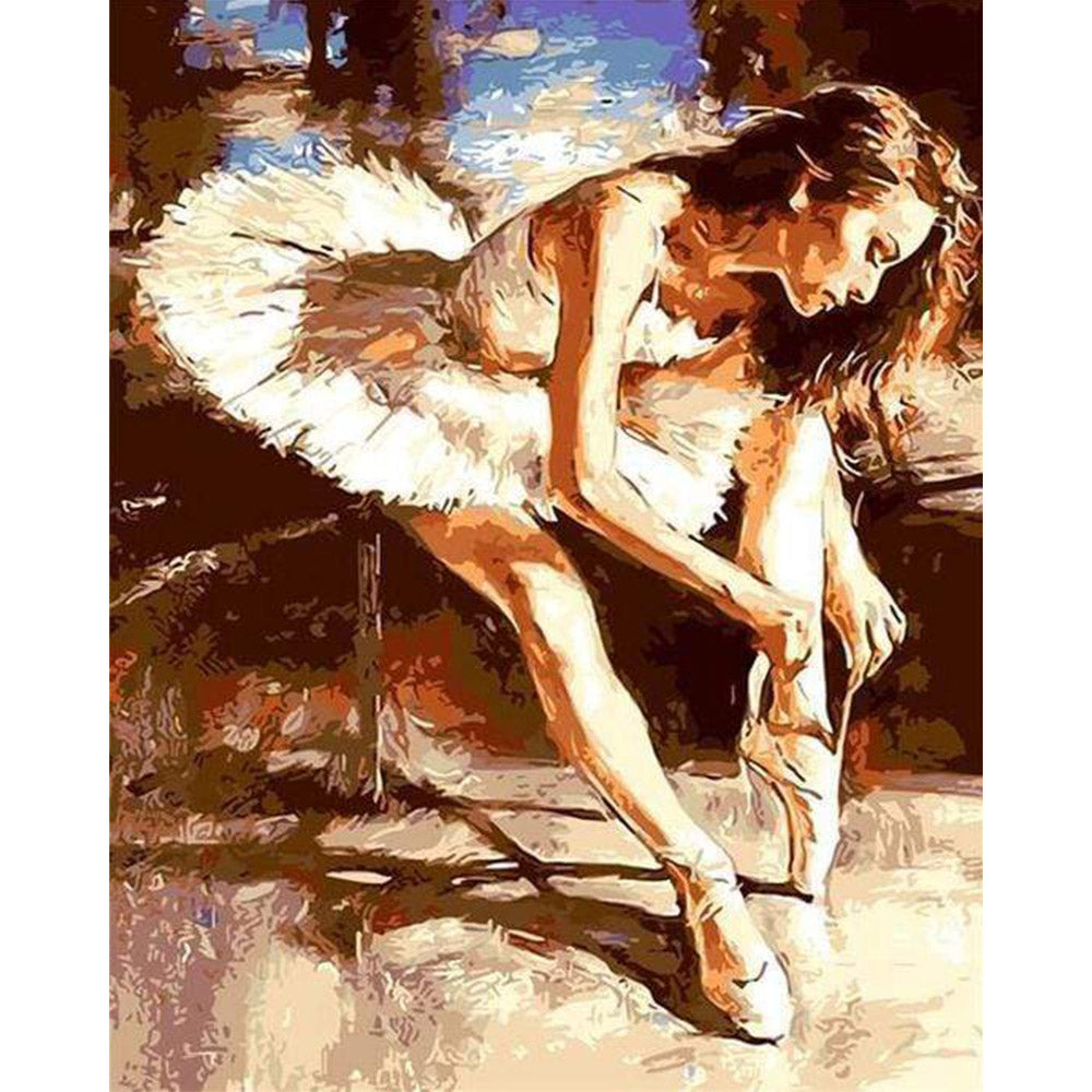 paint by numbers | A Ballerina getting Ready | advanced dance | FiguredArt