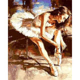 paint by numbers | A Ballerina getting Ready | advanced dance | FiguredArt