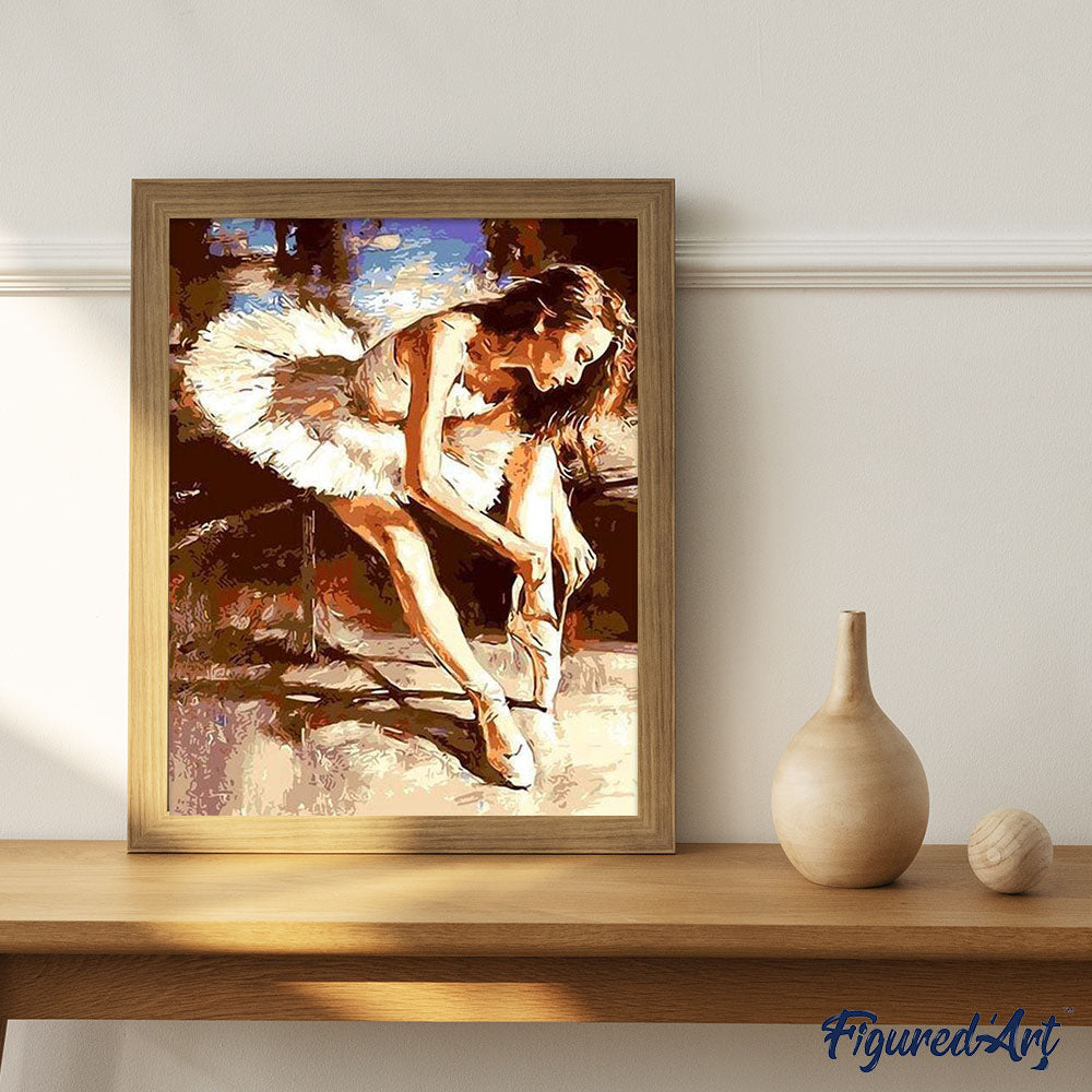 paint by numbers | A Ballerina getting Ready | advanced dance | FiguredArt