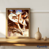 paint by numbers | A Ballerina getting Ready | advanced dance | FiguredArt