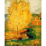 paint by numbers | Big Yellow Tree | intermediate landscapes new arrivals trees | FiguredArt