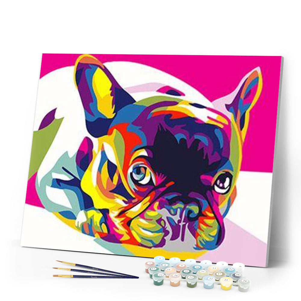 paint by numbers | Carlin Pop Art | animals dogs easy new arrivals | FiguredArt