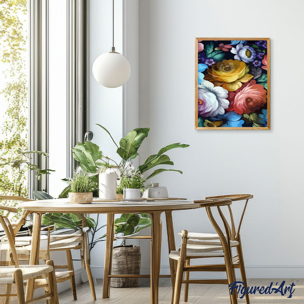 paint by numbers | Flowers | easy flowers new arrivals | FiguredArt